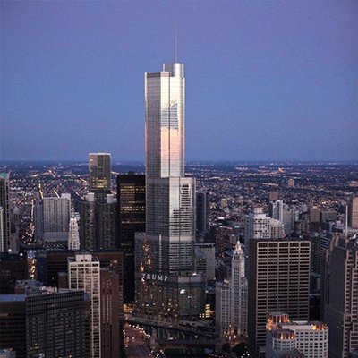 کاربرد بتن خود متراکم هتل و برج Trump در شیکاگو – ایالات متحده